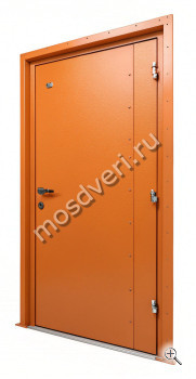 Входная дверь в частный дом оранжевая - купить от производителя Мосдвери Входная дверь в частный дом оранжевая